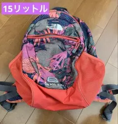 ノースフェイス SMALL DAY 15L キッズ　赤