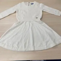 BLUE EARTH ニットワンピース 36 ホワイト