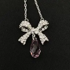 ☆SWAROVSKI スワロフスキー ネックレス ラインストーン バー - メルカリ