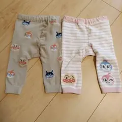 【ワンシーズン着用】アンパンマン レギンス90cm 2点セット