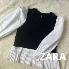 ♡ZARA♡プリーツシャツ♡長袖トップス♡ザラ♡トップス