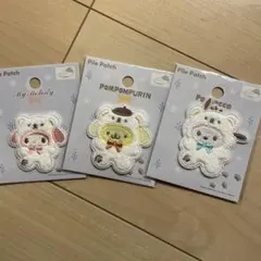 サンリオ　パイルワッペンポチャッコ 、ポムポムプリン、マイメロディ　着ぐるみ