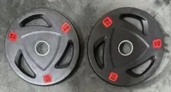 バーベルプレート 計20kgセット(10kg×2枚) ラバー