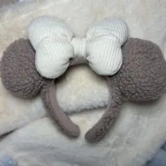 ミニー　カチューシャ　もこもこ