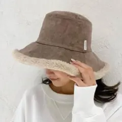 ALEXIA STAM リバーシブル エコスエードバケットハット