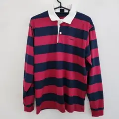 mont-bell ストライプ長袖ポロシャツ