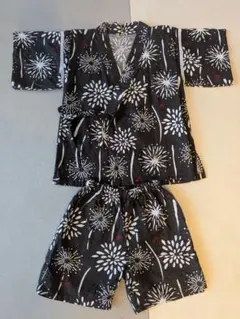 甚平 花火模様 100cm