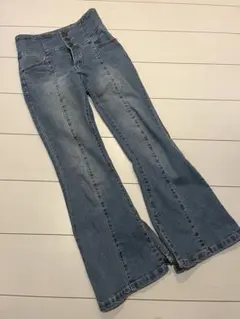 ♡*様 FUN フレアパンツデニム　ジーンズ　Sサイズ　ライトブルー