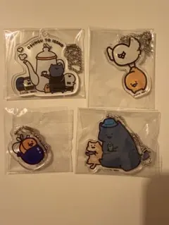 お文具といっしょ アクリルキーホルダー ゼリーさん 猫さん 子猫さん