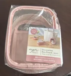 デコレーションボックスポーチ　ミニ　ピンク