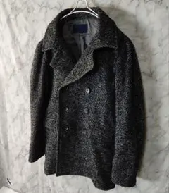 【ジュンハシモト×ナノ・ユニバース】ヘリンボーンツイル Pコート