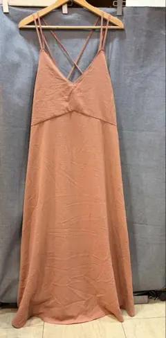 ★ nano・universe ブラウン キャミソールワンピース