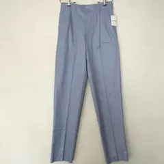 ロートレアモン　メン　タックパンツ　テーパード　スラックス　ブルー