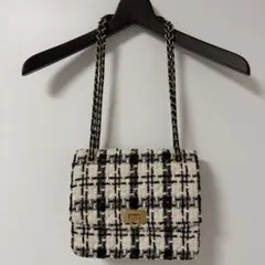 CHARLES & KEITH ツイード ショルダーバッグ