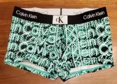 カルバンクライン　新品　メンズ　ボクサーパンツ(ロゴ/グリーンS)