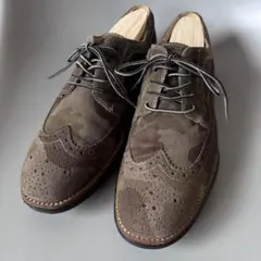 COLE HAAN カモフラージュ スエード ウイングチップ コールハーン 革靴のサムネイル