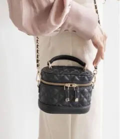 RANDA キルティング 2way ミニバニティバッグ