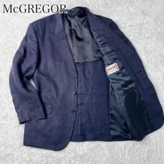 McGREGOR マクレガーテーラードジャケット リネン 麻 100% 紺 - メルカリ