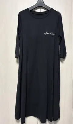 【新品】カットソーAラインワンピースパット付き　フリーサイズ