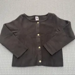 PETIT BATEAU ダークグレー カーディガン 110cm