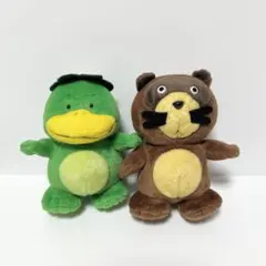 【週末セール】DCカード カッパとたぬき ぬいぐるみ
