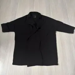オーバーサイズ 黒シャツ 長袖