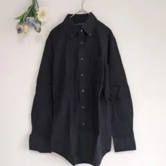 UNIQLO【М】ユニクロ　長袖Ｙシャツ ドレープシャツ ブラウス　黒