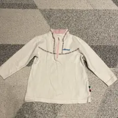 ellesse ハーフジップ長袖ウェア ホワイト 110