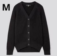 ユニクロ　コットンカシミヤ　リブカーディガン　M