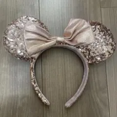 ローズゴールド ミッキー耳カチューシャ