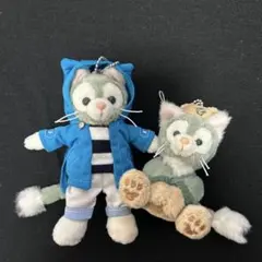 ダッフィーフレンズ オータムスリープオーバー ぬいぐるみバッジ