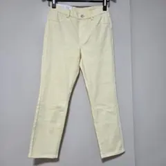 ウルトラストレッチクロップドレギンスパンツ イエロー M