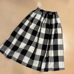 SUN VALLEY チェック柄 ロングスカート フレアスカート　サンバレーのサムネイル