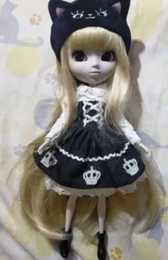 プーリップ　ネルラ　素体　＋衣装　黒猫