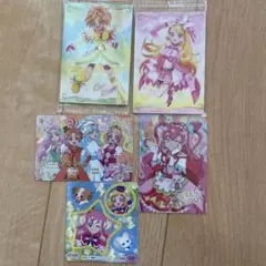 プリキュアカードシールまとめ売り　5点
