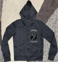 【美品】roar クロスガンロゴ入りジャージブルゾン