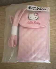 ハローキティ 1番くじ　ミニショルダー キルティング　ピンク