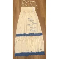 新品　ハローサンフランシスコ　2WAYサテン刺繍レーススカート ロングワンピース