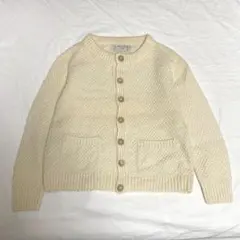 アテナデザイン アイリッシュセーター カーディガン　ハンドニット