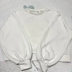 Helm 花刺繍 バルーン袖 トレーナー　しまむら　スウェット