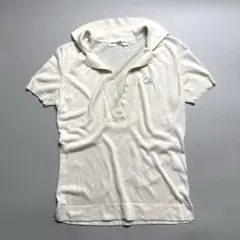 【美品】クリスチャンオジャール シルクコットン スキッパーニット 9T 白のサムネイル