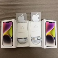 iPhone 14 空箱×2個 市販品ケーブル付き