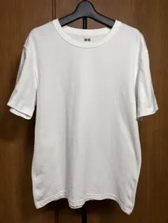 ユニクロ UNIQLO クルーネックTシャツ 白 無地 半袖 シンプル