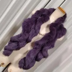 新品チンチラマフラー(ラベンダーパープル） ラベンダー」に該当するレディースのマフラーファッション通販