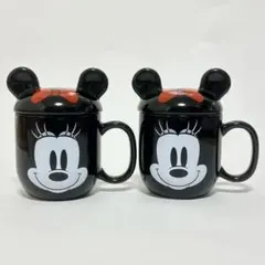 【非売品】ミニー マグカップセット 蓋付き 未使用