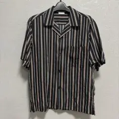 GU ストライプ柄 半袖シャツ S