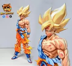 ドラゴンボールSMSP サイズ 伝説の超サイヤ人 孫悟空 リペイント 二次元彩色のサムネイル