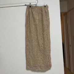 レースタイトスカート ベージュ