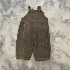 anggo グレー コーデュロイ オーバーオール L