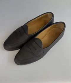 BAUDOIN&LANGE 41 ベルジャンローファー シボ革 ダークブラウン BAUDOIN&LANGE 41 ベルジャンローファー シボ革 ダークブラウン - メルカリ